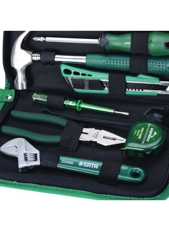 Sata 7-Piece Canvas Repair Tool Set(ST06001SJ), Portable Tool Kit with Hammer, Pliers & Adjustable Wrench, Portable Waterproof Nylon Case, Cr-V Steel Hand Tools, Home & Automotive DIY Kit - Image 3